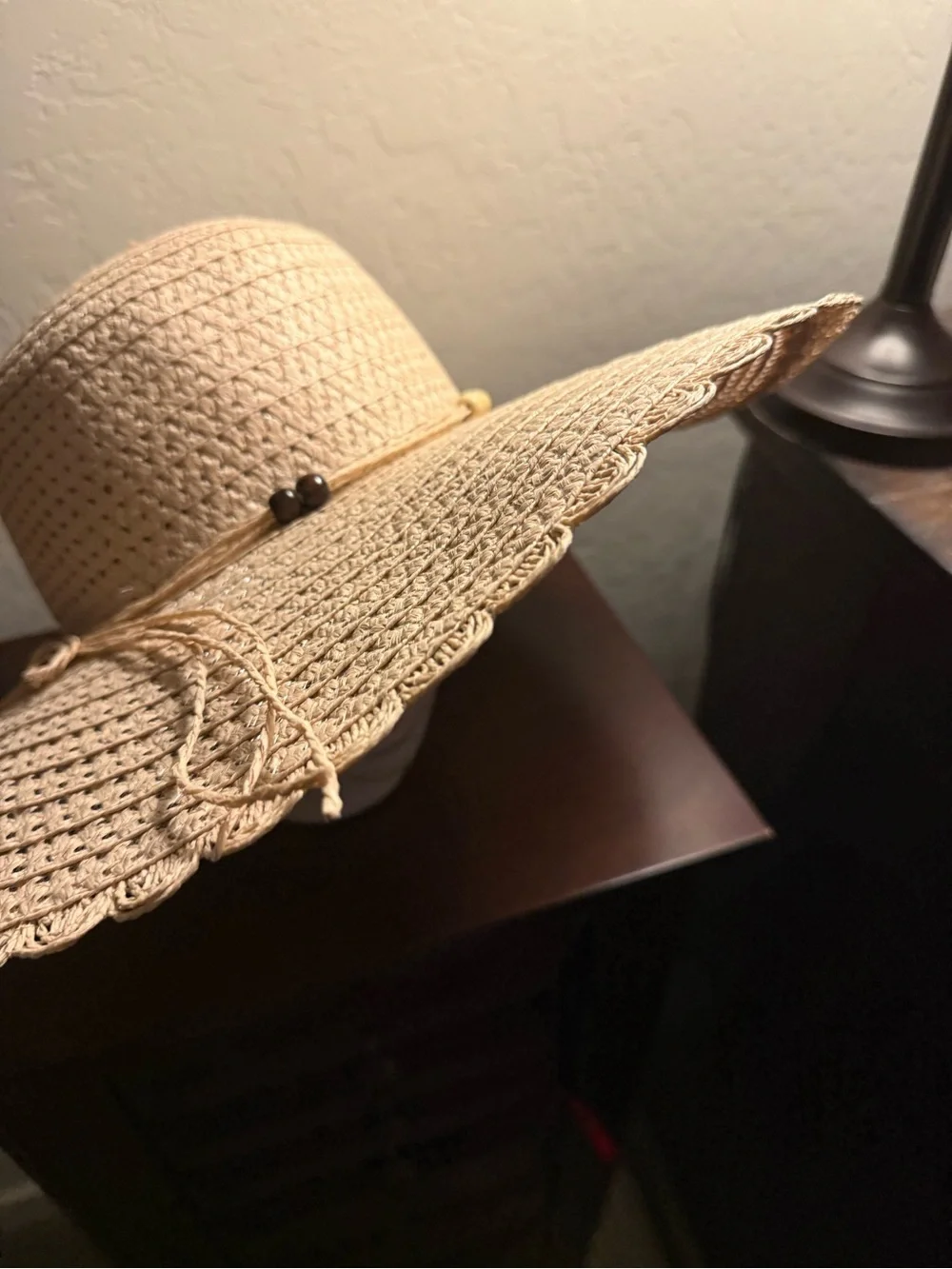 Wide Brim Straw Sun Hat - Natural